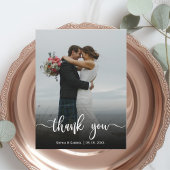 Handgeschriebenes Hochzeitsstift Foto Danke Magnet