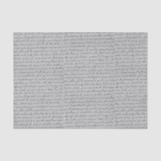 Handgeschriebenes kursives Skript Seidenpapier (Vorderseite)