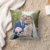 Handgeschriebenes Liebe-Skript Hochfahren von zwei Kissen (Decke)