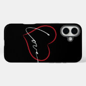 handgeschriebenes Liebesposter Case-Mate iPhone Hülle (Rückseite (Horizontal))