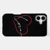 handgeschriebenes Liebesposter iPhone Hülle (Rückseite (Horizontal))