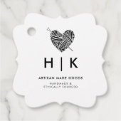 Handgeschriebenes Logo | Kraft Paper Product Hang Geschenkanhänger (Vorderseite)