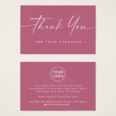 Handgeschriebenes Logo-Skript, das durch Einfügen (Vorne & Hinten)