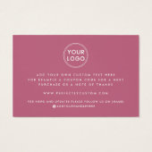 Handgeschriebenes Logo-Skript, das durch Einfügen (Rückseite)