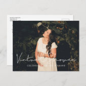 Handgeschriebenes minimalistisches Virtual Baby-Du Postkarte (Vorne/Hinten)