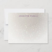 Handgeschriebenes Mit Monogramm Skript, benutzerde Mitteilungskarte (Vorderseite)