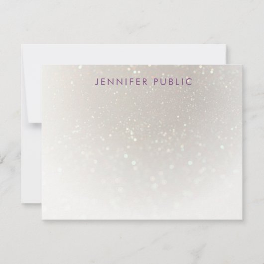 Handgeschriebenes Mit Monogramm Skript, benutzerde Mitteilungskarte (Vorderseite)