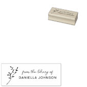 Handgeschriebenes modernes botanisches Buch The Li Gummistempel (Stempel)