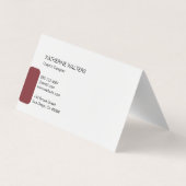 Handgeschriebenes Monogramm | Einfaches Unternehme Visitenkarten (Rückseite)