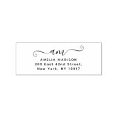 Handgeschriebenes Monogramm Holz Kunst Stempel (Prägung)