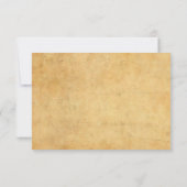 Handgeschriebenes Monogramm Vintag Nostalgisches D Mitteilungskarte (Rückseite)