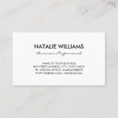 Handgeschriebenes Monogramm | Wasserfarbe Visitenkarte (Rückseite)