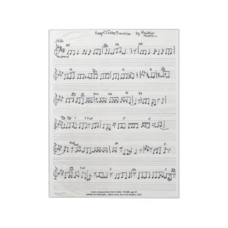 Handgeschriebenes Notizblock