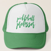 Handgeschriebenes Pickleball Professor Dinks Chalk Truckerkappe (Vorderseite)