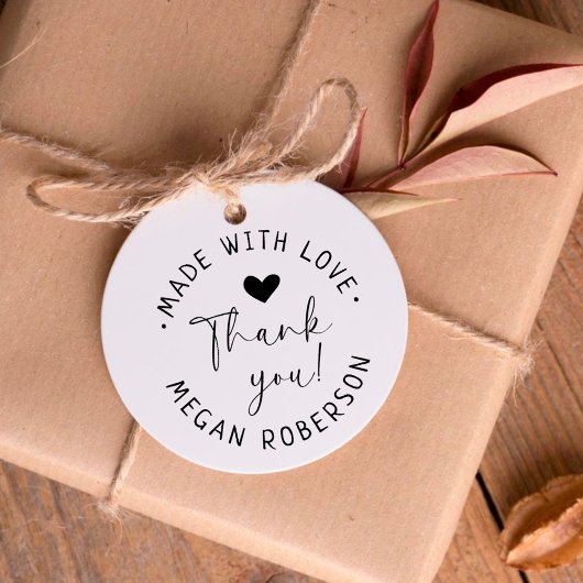 Handgeschriebenes Produkt aus Liebe Herz Permastempel