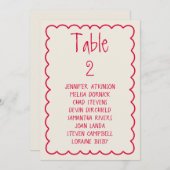 Handgeschriebenes Retro-einzigartiges Hochzeitssti Einladung (Vorne/Hinten)