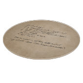 Handgeschriebenes Rezept Family Keepake Custom Fot Schneidebrett (Ecke)