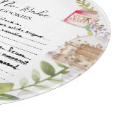 Handgeschriebenes Rezept Keepake Schneidebrett (Ecke)