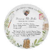 Handgeschriebenes Rezept Keepake Schneidebrett (Vorderseite)