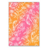 Handgeschriebenes Rosa Orange Tischnummer (Rückseite)