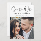 Handgeschriebenes Save the Date-Foto Save The Date (Vorne/Hinten)