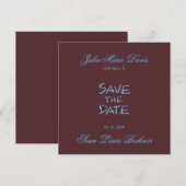 Handgeschriebenes Save-the-Date Save The Date (Vorne/Hinten)