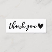 handgeschriebenes Schreiben Herzlichen Dank einfüg Mini Visitenkarte (Vorderseite)