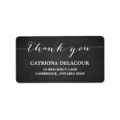 Handgeschriebenes Script-Chalkboard-Adressenlabel Adressaufkleber (Vorne)