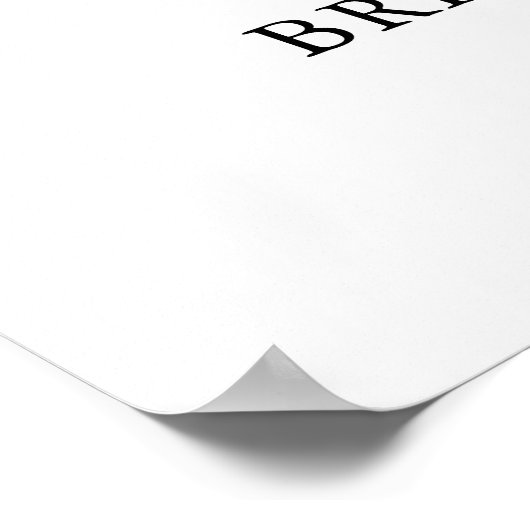 Handgeschriebenes Script Elegant Wedding Welcome S Poster (Ecke)