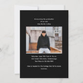 Handgeschriebenes Script-Foto-Abschluss Ankündigung (Rückseite)