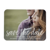 Handgeschriebenes Script | FOTO SAVE THE DATE Magnet (Horizontal)