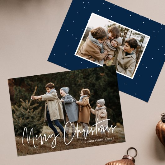 Handgeschriebenes Script Frohe Weihnachten 2 Foto