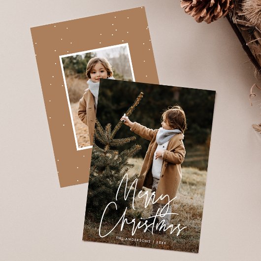 Handgeschriebenes Script Frohe Weihnachten 2 Foto