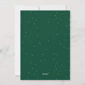 Handgeschriebenes Script Green Frohe Weihnachts-Fo Feiertagskarte (Rückseite)