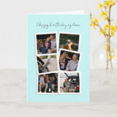 Handgeschriebenes Script Happy Birthday Card - Cus Karte (Gelbe Blume)