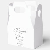Handgeschriebenes Script Hochzeit Probe Dinner Geschenkschachtel (Offen)