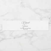 Handgeschriebenes Script Hochzeit Probe Dinner Wasserflaschenetikett (Einzelnes Label)