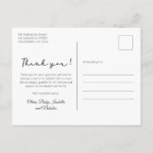 Handgeschriebenes Script Neugeborenen Baby Foto Vi Postkarte (Rückseite)