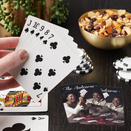 Handgeschriebenes Script Personalisiert Foto Calli Spielkarten (In Situ)