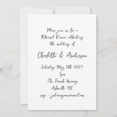 Handgeschriebenes Script Whimsy Quirky Probe Party Einladung (Vorderseite)