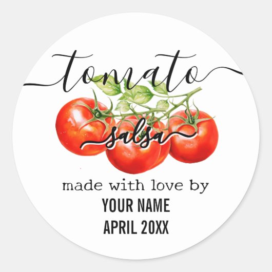 Handgeschriebenes, selbst gemachtes Etikett für To Runder Aufkleber (Vorderseite)