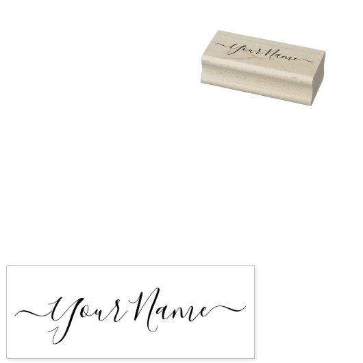 Handgeschriebenes Signaturskript Gummistempel (Stempel)