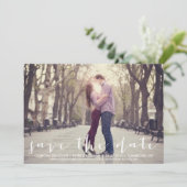 Handgeschriebenes Skript Ankündigung Datum freihal (Stehend Vorderseite)