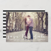 Handgeschriebenes Skript Ankündigung Datum freihal (Vorne/Hinten)