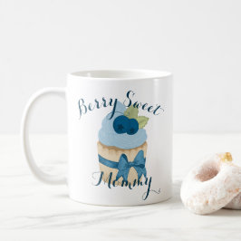 Handgeschriebenes Skript Berry Sweet Mommy Blueber Kaffeetasse