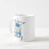 Handgeschriebenes Skript Berry Sweet Mommy Blueber Kaffeetasse (Vorderseite Links)