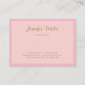 Handgeschriebenes Skript, Beruflich Schlicht Visitenkarte (Rückseite)