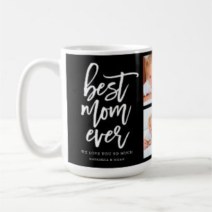 Handgeschriebenes Skript Beste Mama je Foto Collag Kaffeetasse