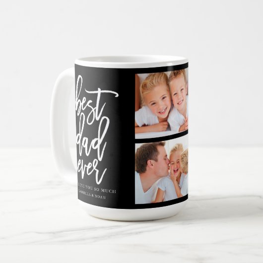 Handgeschriebenes Skript-beste Vater-überhaupt Kaffeetasse (Vorderseite Links)