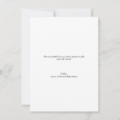 Handgeschriebenes Skript Custom Baby Foto und Nach Ankündigung (Rückseite)